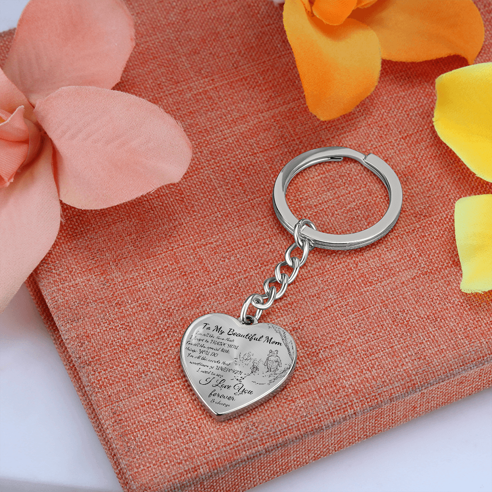 Personalized Keychain Gift for Mom, Birthday Gift for Mom, Mother's Day Gift for Mom, I Love You Mom Gift, Best Gift for Mom, Custom Gift