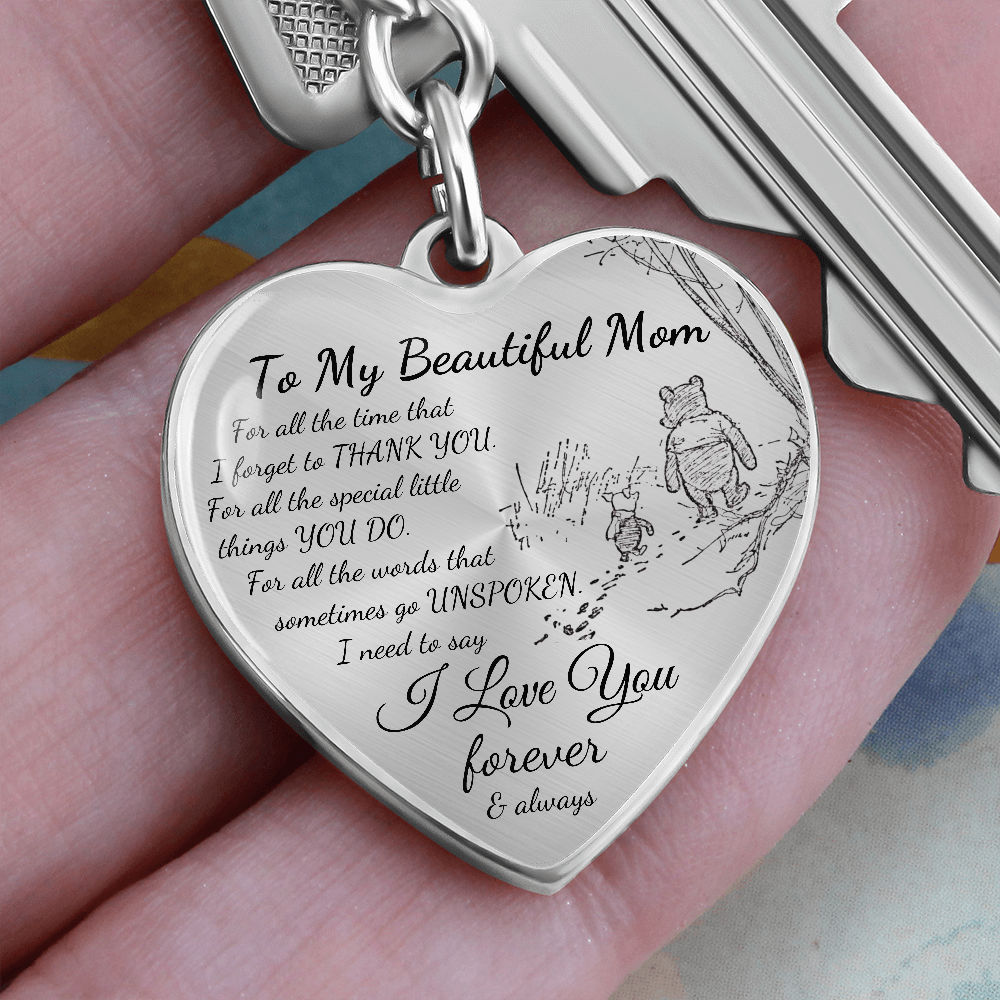 Personalized Keychain Gift for Mom, Birthday Gift for Mom, Mother's Day Gift for Mom, I Love You Mom Gift, Best Gift for Mom, Custom Gift
