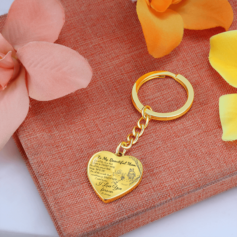 Personalized Keychain Gift for Mom, Birthday Gift for Mom, Mother's Day Gift for Mom, I Love You Mom Gift, Best Gift for Mom, Custom Gift