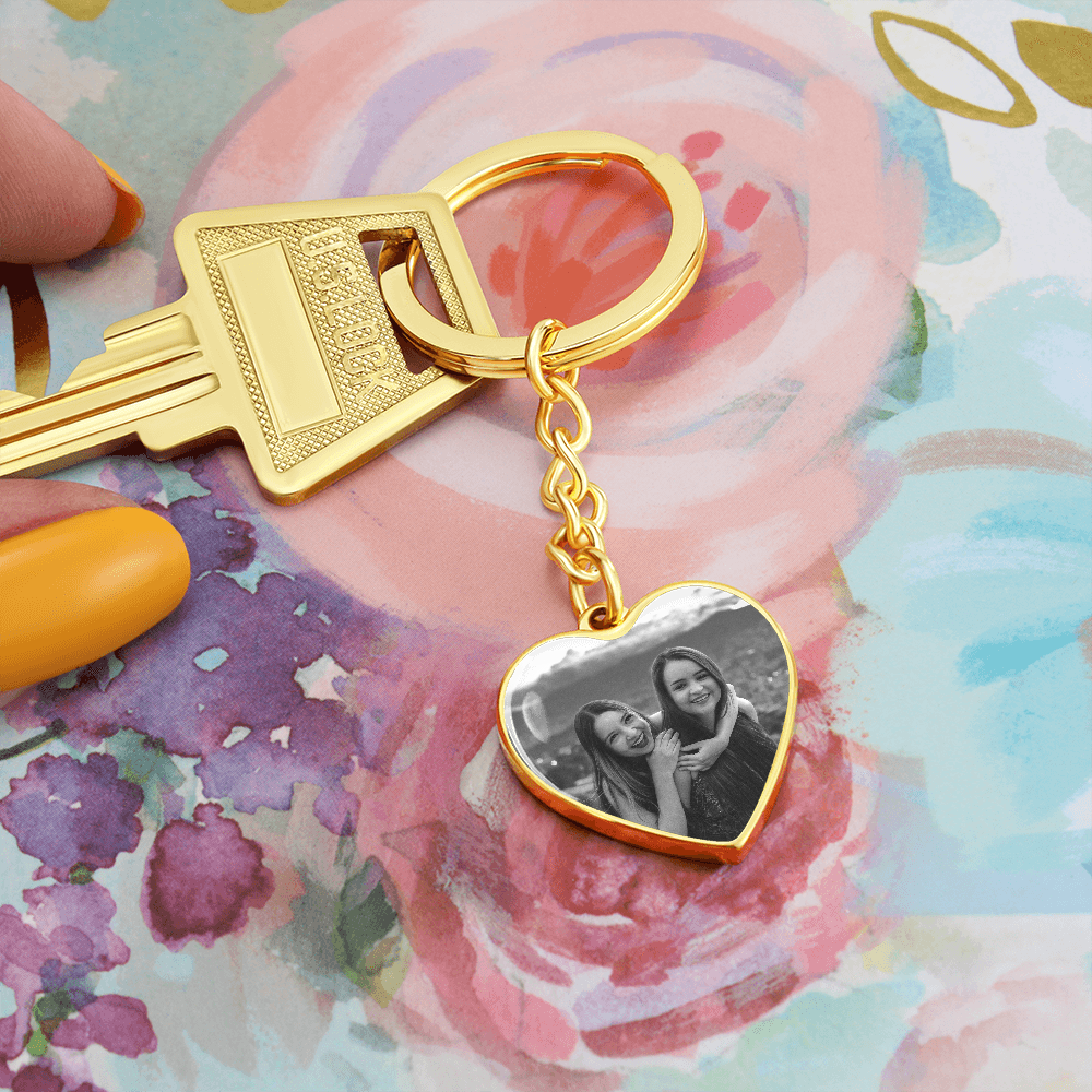 Photo Memorial Keychain, Memorial Gift for Men, Personalized Remembrance Gift, Memorial Gift for Loss of Father, Memorial Keepsakes