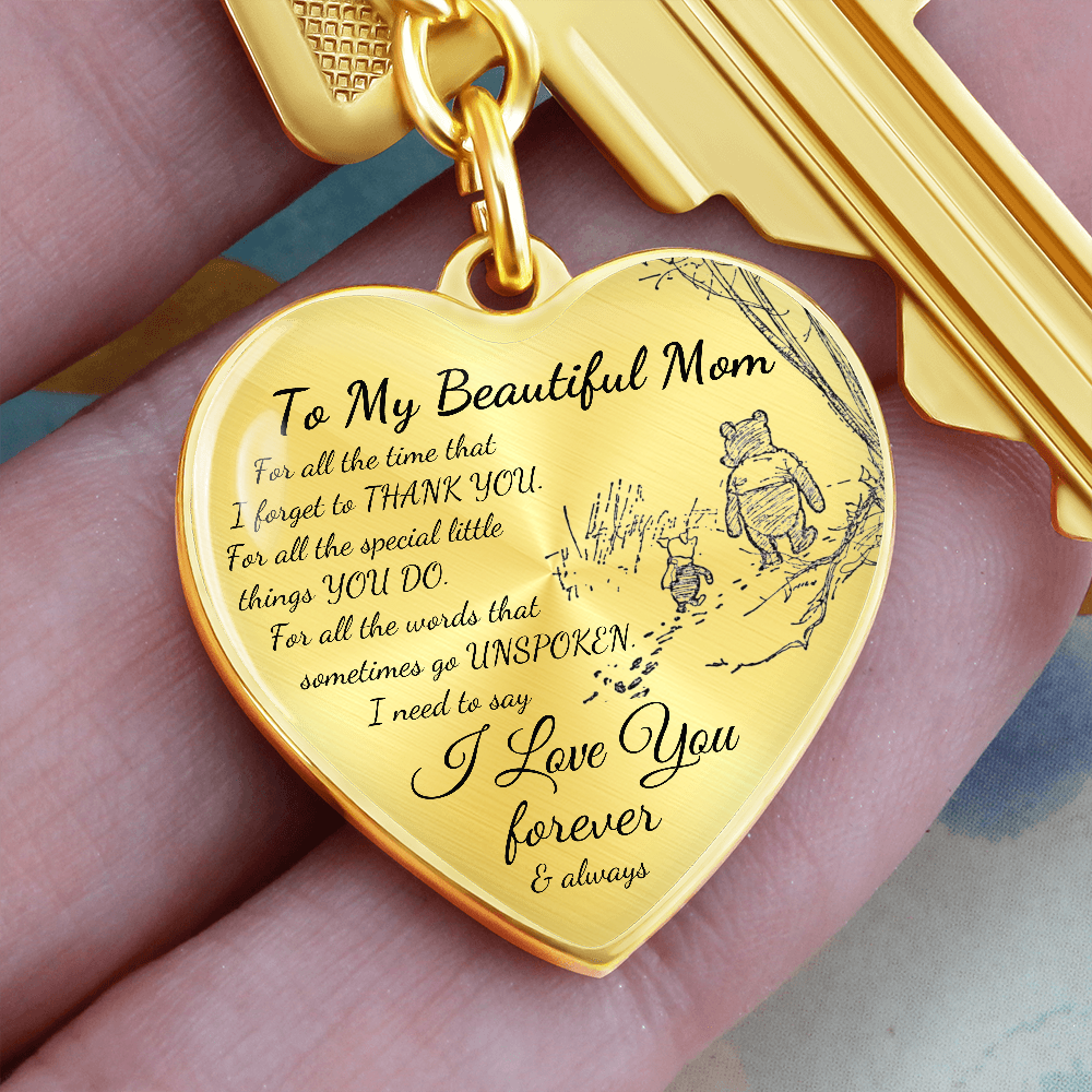 Personalized Keychain Gift for Mom, Birthday Gift for Mom, Mother's Day Gift for Mom, I Love You Mom Gift, Best Gift for Mom, Custom Gift
