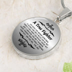 Cancer Survivor Gift for Women, Cancer Fighter Gift, Encouragement Gift, Warrior Gift for Women, Engraved Necklace for Cancer Survivor