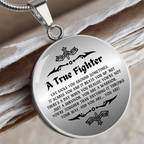 Cancer Survivor Gift for Women, Cancer Fighter Gift, Encouragement Gift, Warrior Gift for Women, Engraved Necklace for Cancer Survivor