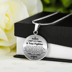 Cancer Survivor Gift for Women, Cancer Fighter Gift, Encouragement Gift, Warrior Gift for Women, Engraved Necklace for Cancer Survivor