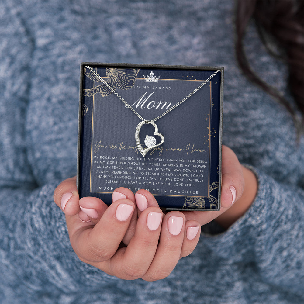 Badass Mom Gift | To My Badass Mom Necklace | Mother’s Day Gift | Daughter to Mom Gift | Gift from Daughter to Mom on Wedding Day | Mom gift