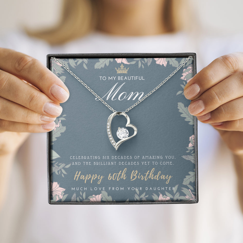 60th Birthday Gift for Mom from Daughter | 60th Birthday Gifts for Women | Necklace for Her | 6 Decade Jewelry | 60 Years Old | 60th Birthday Gift Necklace | Jewelry Gift For Her