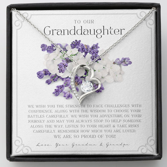 Gift for Granddaughter from Grandma & Grandpa, To Our Granddaughter, Live Your Dreams, Birthday, Graduation, Christmas