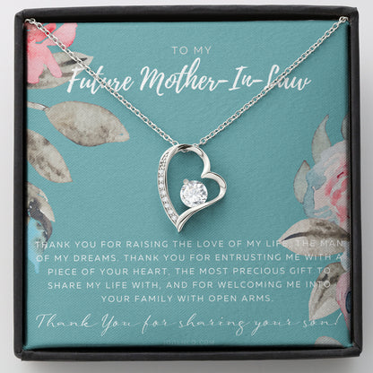 Forever Love | Future Mother in Law Gift | Mom in Law Jewelry | Mother's Day Gift for Mother-in-Law | Gift for Mother in Law | Mother-in-Law Necklace