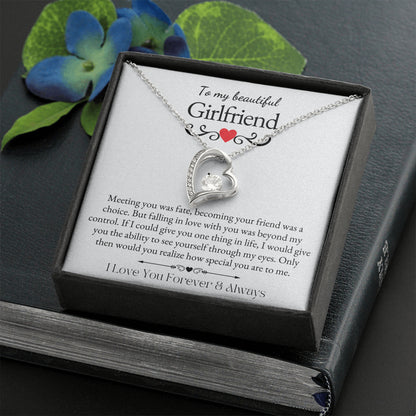 To My Girlfriend white + red heart