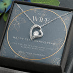 75 Year Anniversary Gift For Wife - Forever Love Necklace