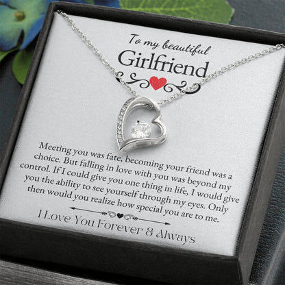 To My Girlfriend white + red heart