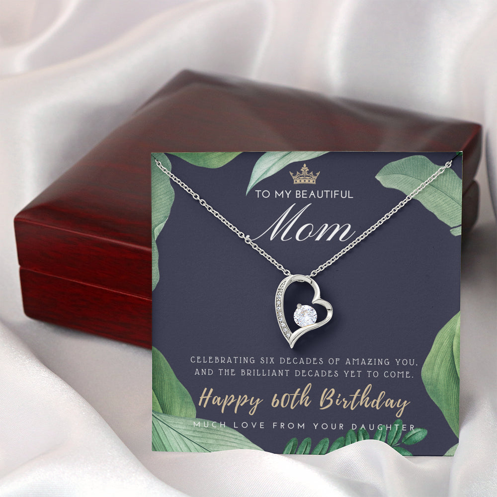 60th Birthday Gift for Mom from Daughter | 60th Birthday Gifts for Women | Necklace for Her | 6 Decade Jewelry | 60 Years Old | 60th Birthday Gift Necklace | Jewelry Gift For Her