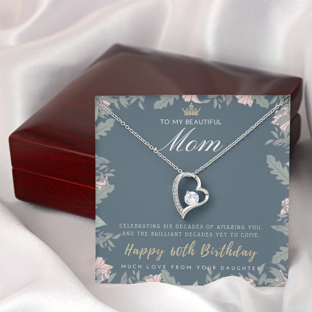 60th Birthday Gift for Mom from Daughter | 60th Birthday Gifts for Women | Necklace for Her | 6 Decade Jewelry | 60 Years Old | 60th Birthday Gift Necklace | Jewelry Gift For Her
