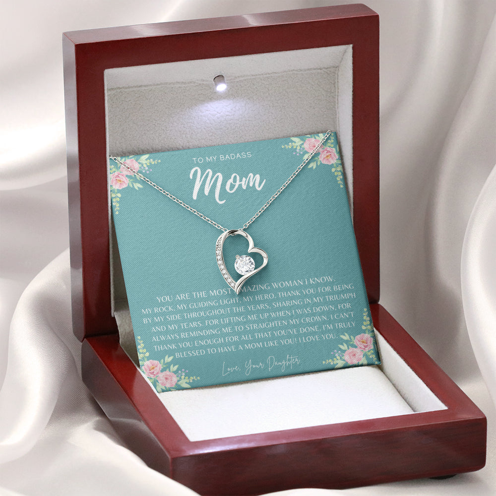Badass Mom Gift | To My Badass Mom Necklace | Mother’s Day Gift | Daughter to Mom Gift | Gift from Daughter to Mom on Wedding Day | Mom gift