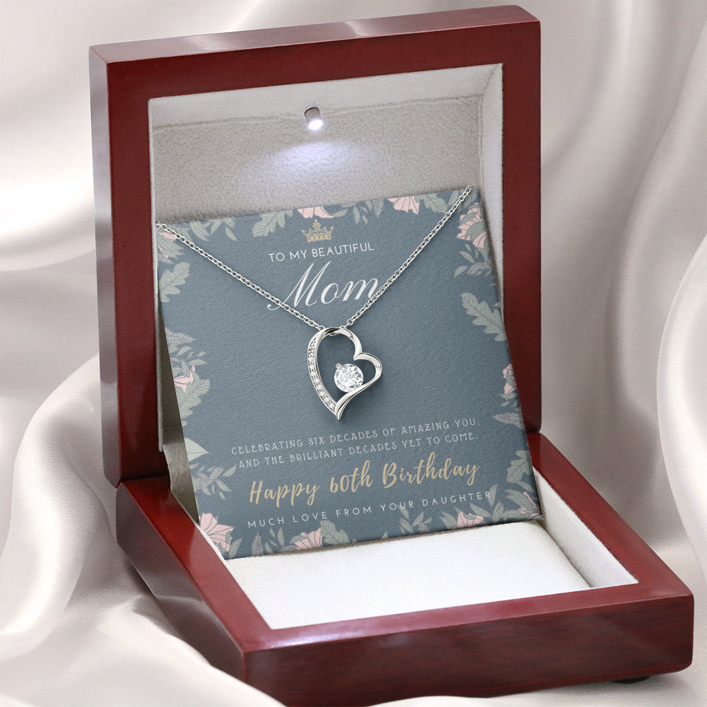 60th Birthday Gift for Mom from Daughter | 60th Birthday Gifts for Women | Necklace for Her | 6 Decade Jewelry | 60 Years Old | 60th Birthday Gift Necklace | Jewelry Gift For Her