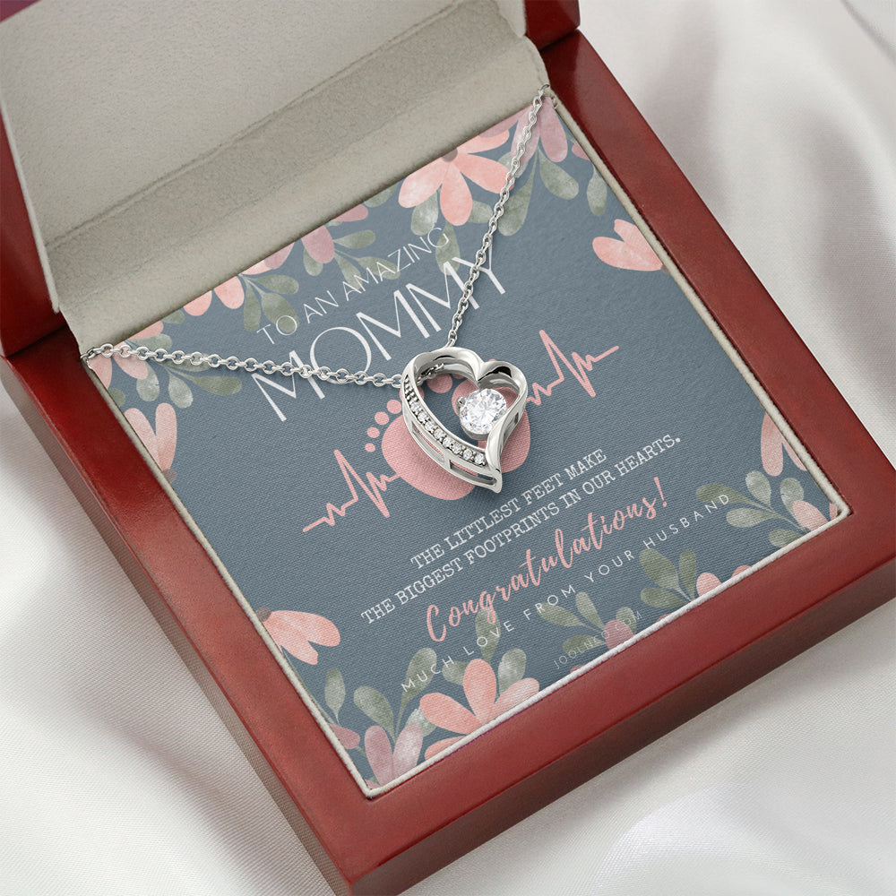 Gift for Pregnant Wife | Mom to be gift | New Mommy Necklace | To Mommy to be | New Mom Jewelry | Forever Love Necklace