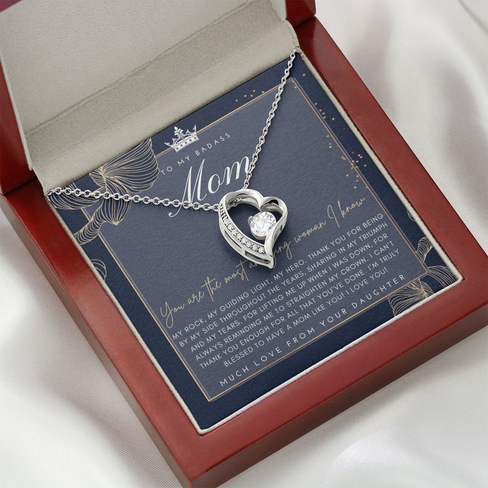 Badass Mom Gift | To My Badass Mom Necklace | Mother’s Day Gift | Daughter to Mom Gift | Gift from Daughter to Mom on Wedding Day | Mom gift