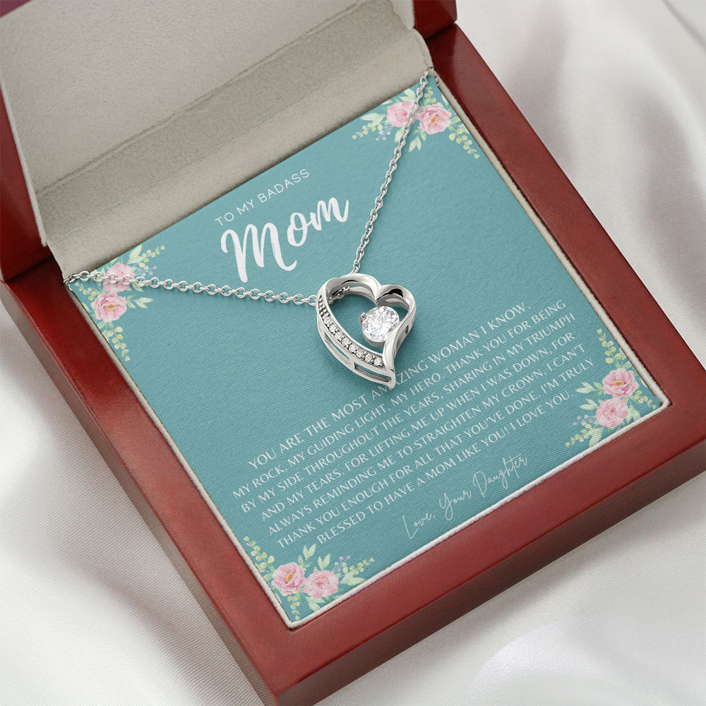 Badass Mom Gift | To My Badass Mom Necklace | Mother’s Day Gift | Daughter to Mom Gift | Gift from Daughter to Mom on Wedding Day | Mom gift
