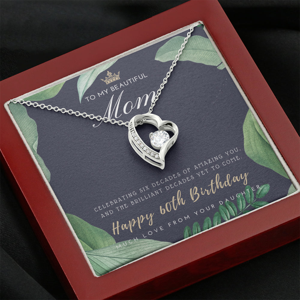 60th Birthday Gift for Mom from Daughter | 60th Birthday Gifts for Women | Necklace for Her | 6 Decade Jewelry | 60 Years Old | 60th Birthday Gift Necklace | Jewelry Gift For Her