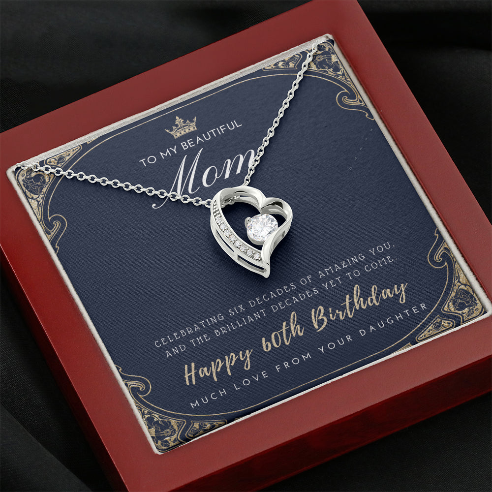 60th Birthday Gift for Mom from Daughter | 60th Birthday Gifts for Women | Necklace for Her | 6 Decade Jewelry | 60 Years Old | 60th Birthday Gift Necklace | Jewelry Gift For Her