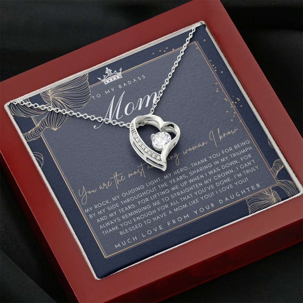 Badass Mom Gift | To My Badass Mom Necklace | Mother’s Day Gift | Daughter to Mom Gift | Gift from Daughter to Mom on Wedding Day | Mom gift