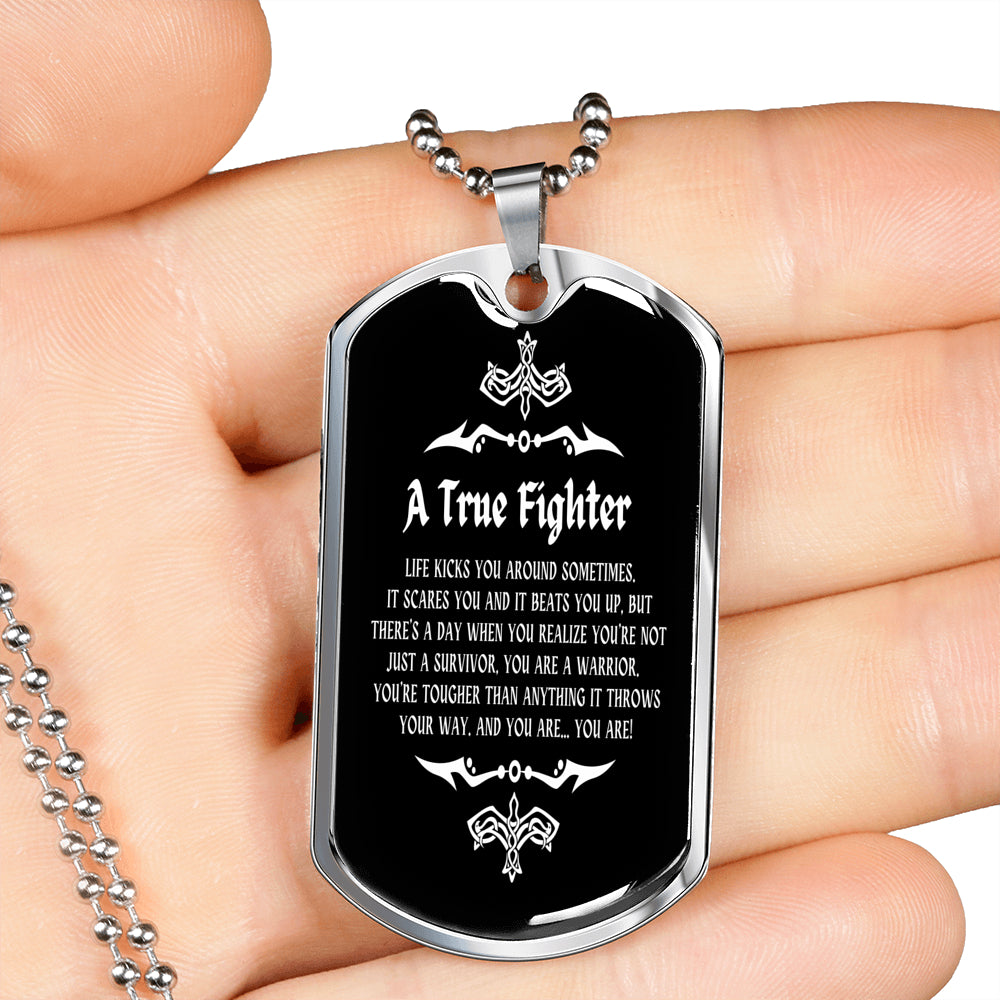 A True Fighter Men Necklace