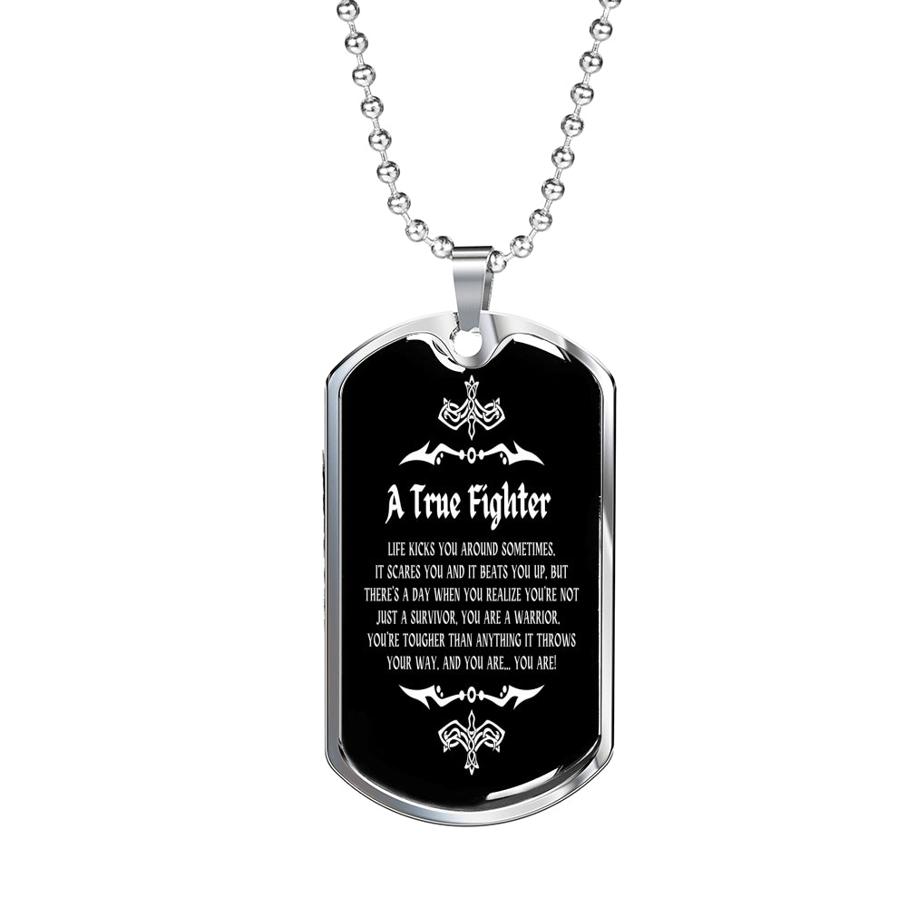A True Fighter Men Necklace
