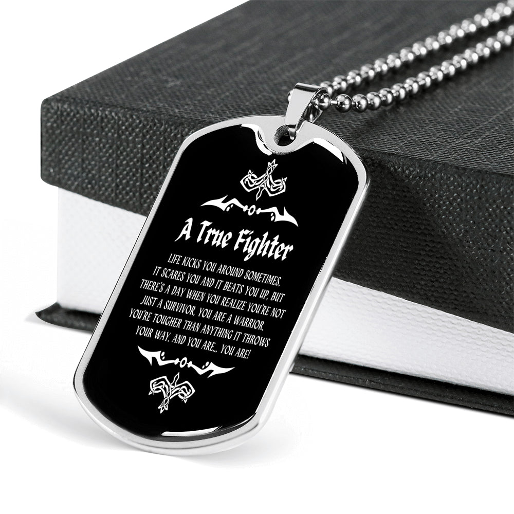 A True Fighter Men Necklace