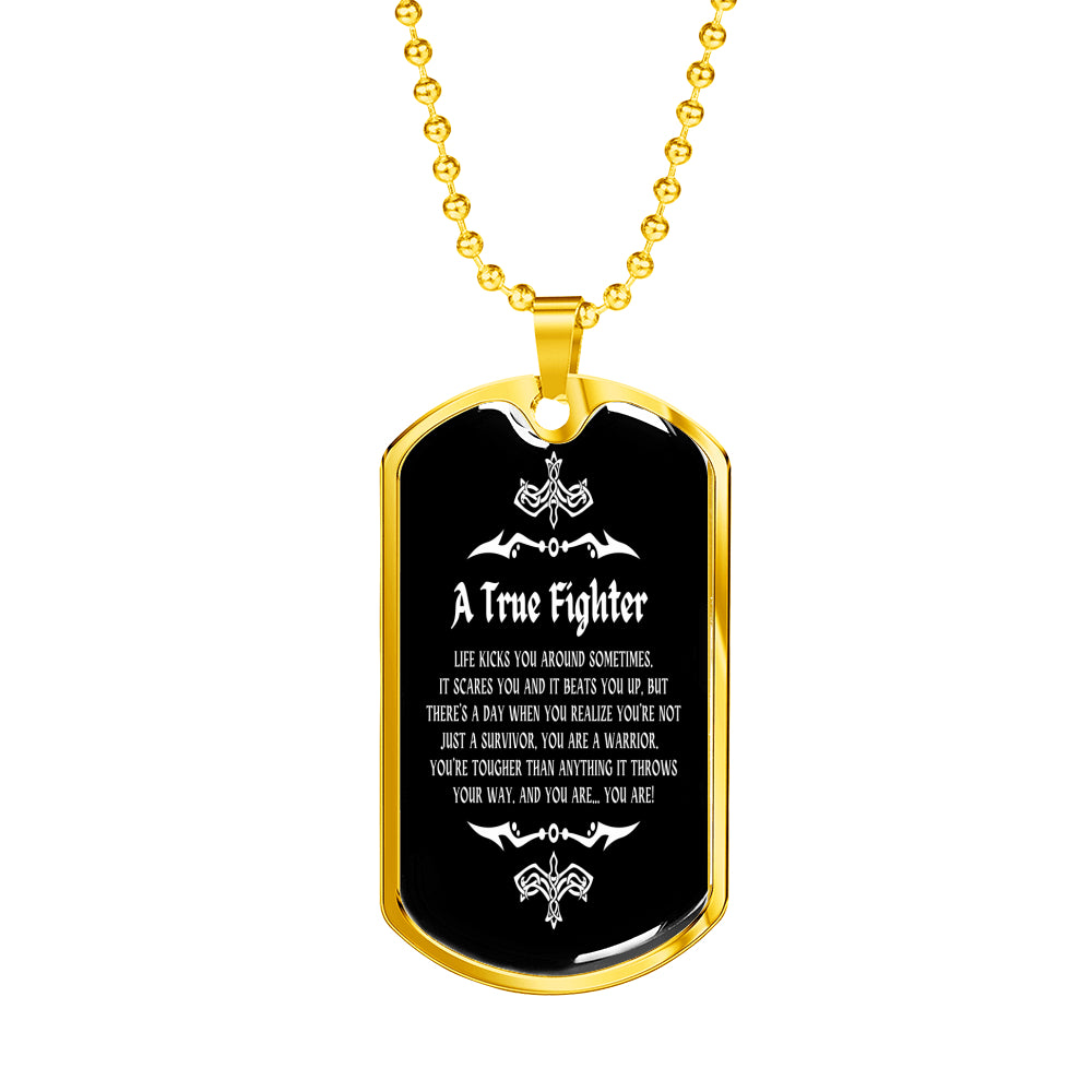 A True Fighter Men Necklace