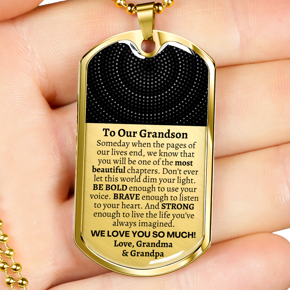 To Our Grandson, Grandson Gift from Grandma Grandpa, Grandson Graduation Gift, Grandson Birthday Gift, Meaningful Custom Gift for Grandson