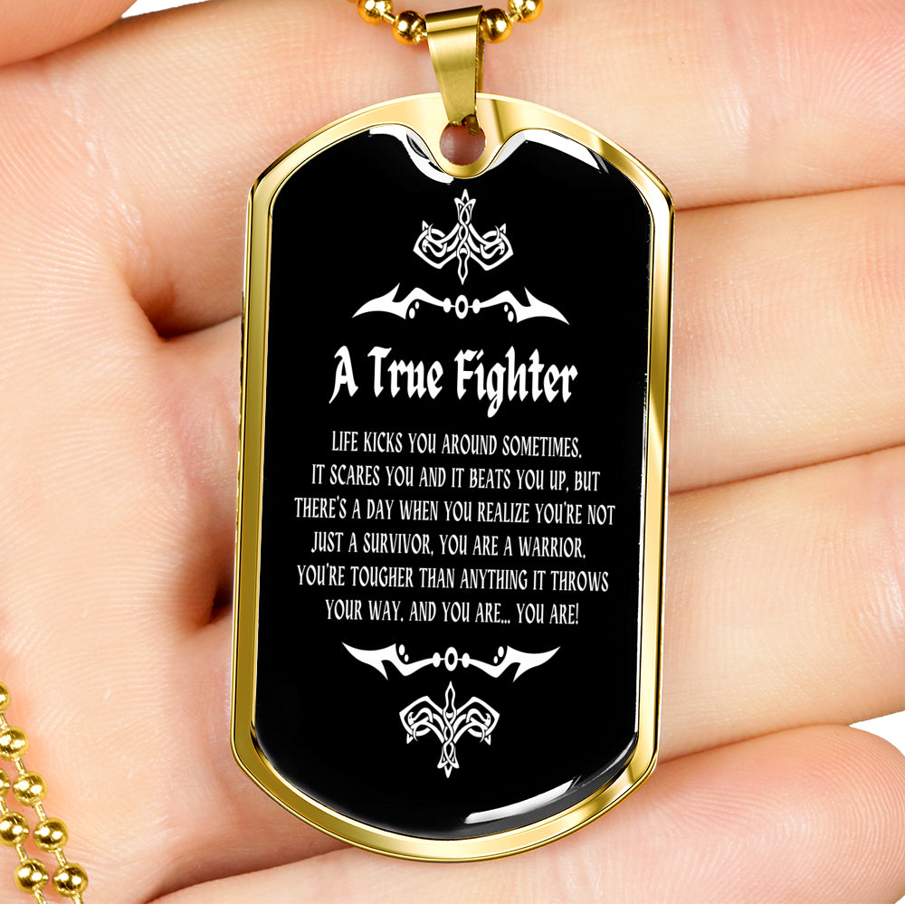 A True Fighter Men Necklace