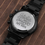 Engraved Watch Gift for Son, Father’s Day gift for Son, Birthday Gift for Son, Cool Father's Day Gift for Son