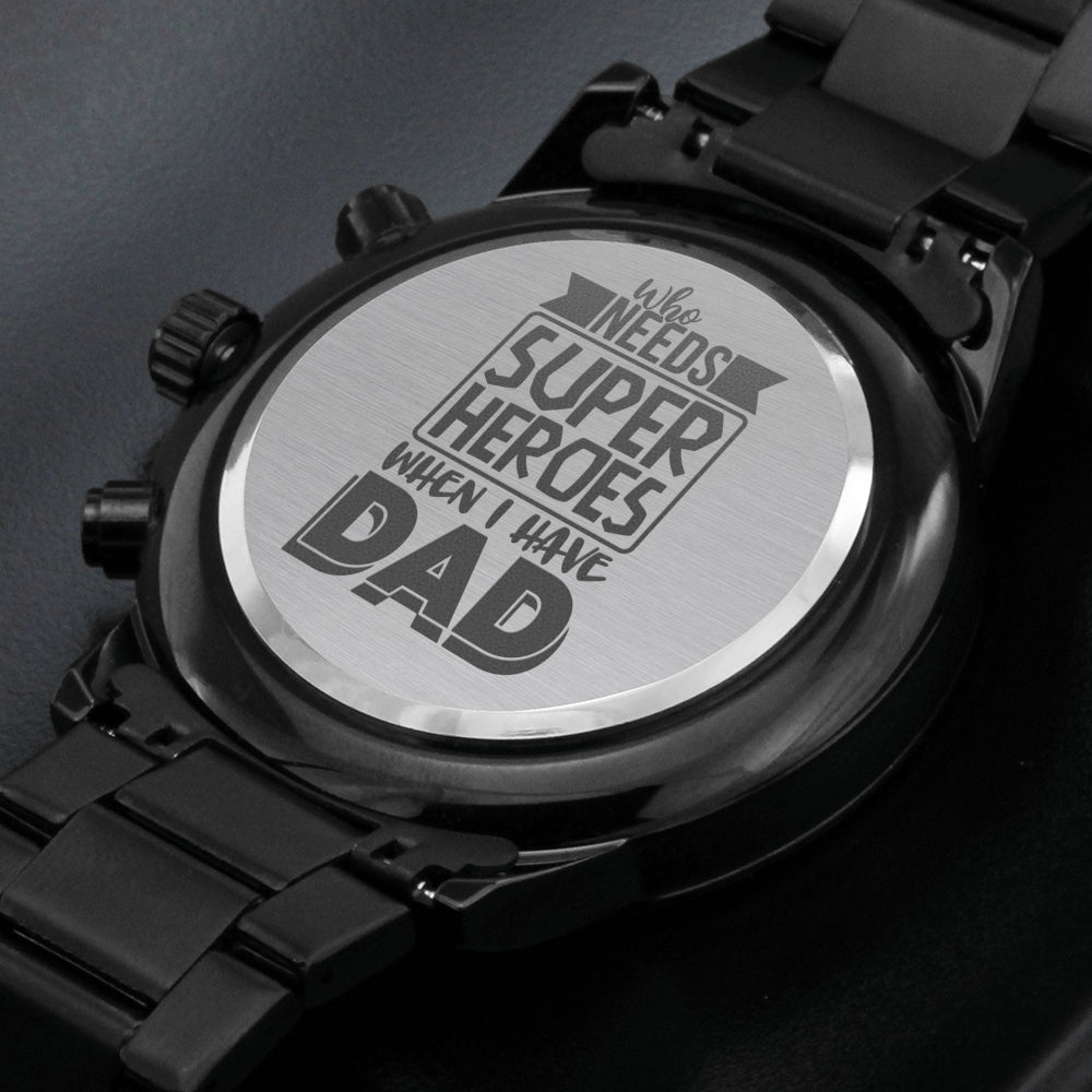 Engraved Watch Gift for Dad, Father’s Day gift for Daddy, Birthday Gift for Dad, Engraved Watch for Him, Father Gift from Daughter and Son