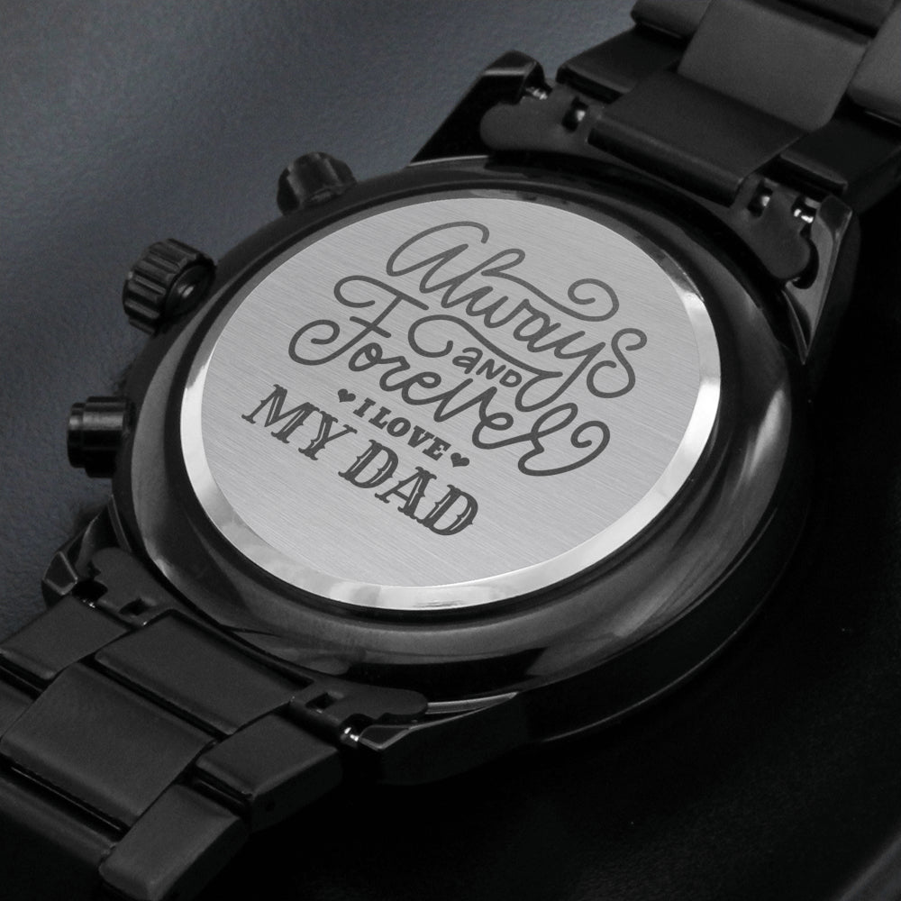 Engraved Watch Gift for Dad, Father’s Day gift for Daddy, Birthday Gift for Dad, Engraved Watch for Him, Cool Father Gift