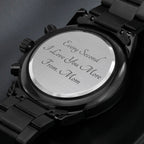 Gift for Son from Mom, Engraved Watch for Men