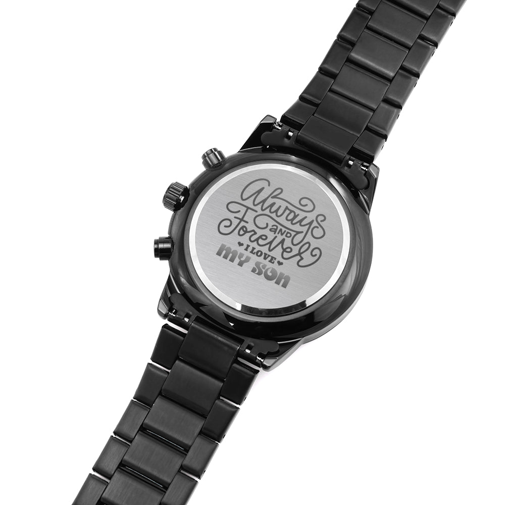 Engraved Watch Gift for Son, Father’s Day gift for Son, Birthday Gift for Son, Cool Father's Day Gift for Son