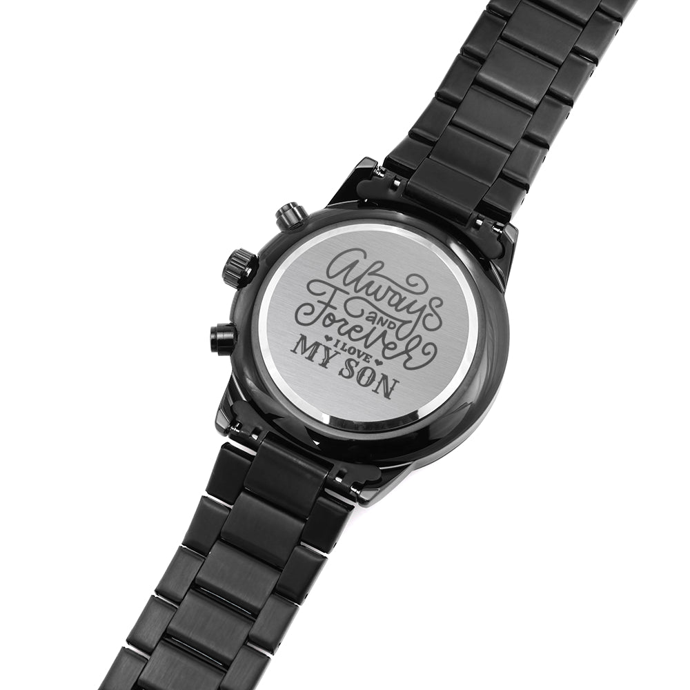 Engraved Watch Gift for Son, Father’s Day gift for Son, Birthday Gift for Son, Cool Father's Day Gift for Son