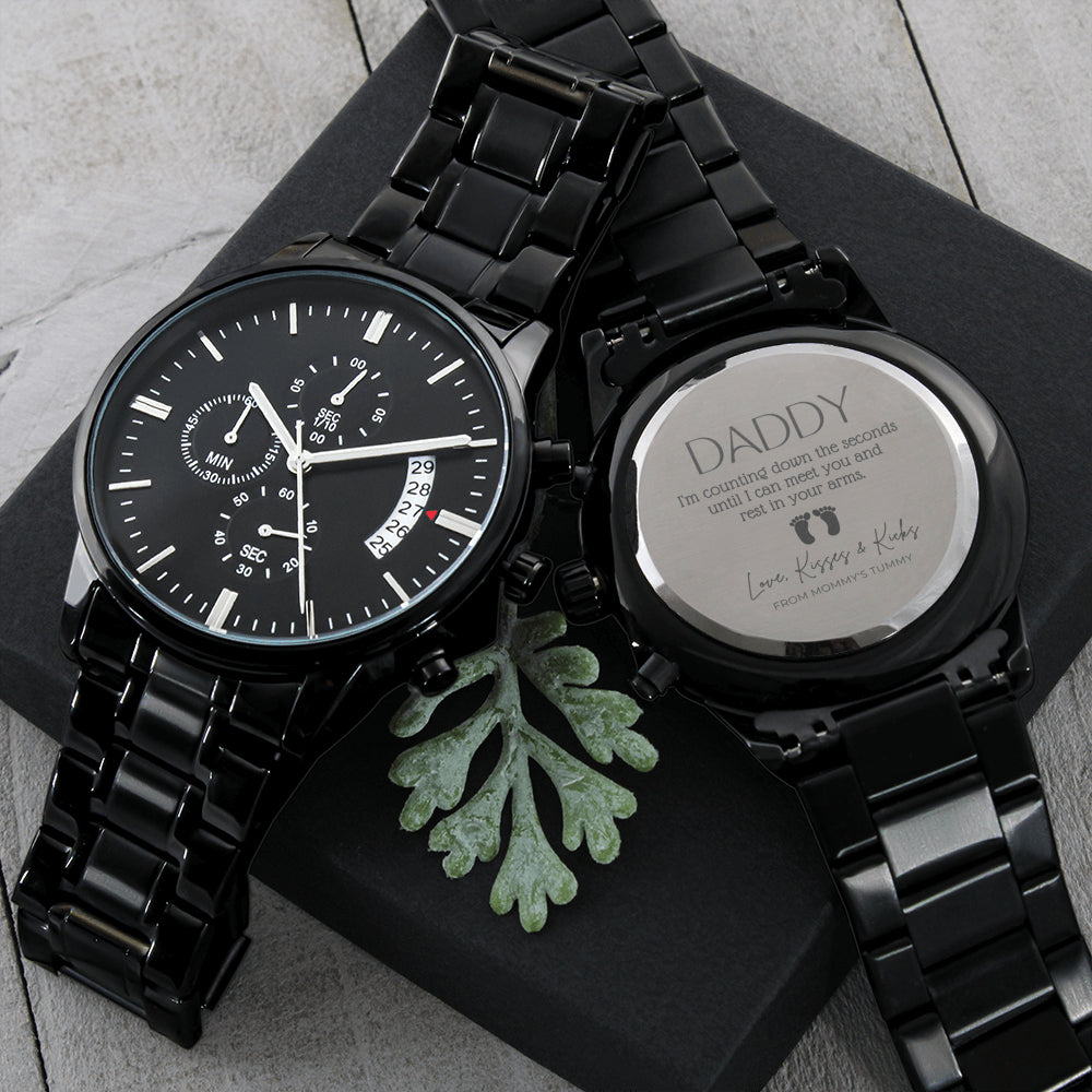 Personalized gift for Dad, Gift for Dad on Father’s Day, Father’s Day gift for Dad, Dad Watch, Thank You Dad, Unique Dad Gift, Daddy Watch, New Daddy Gift, Daddy to be Gift, From a bump Gift, To My Daddy from a bump