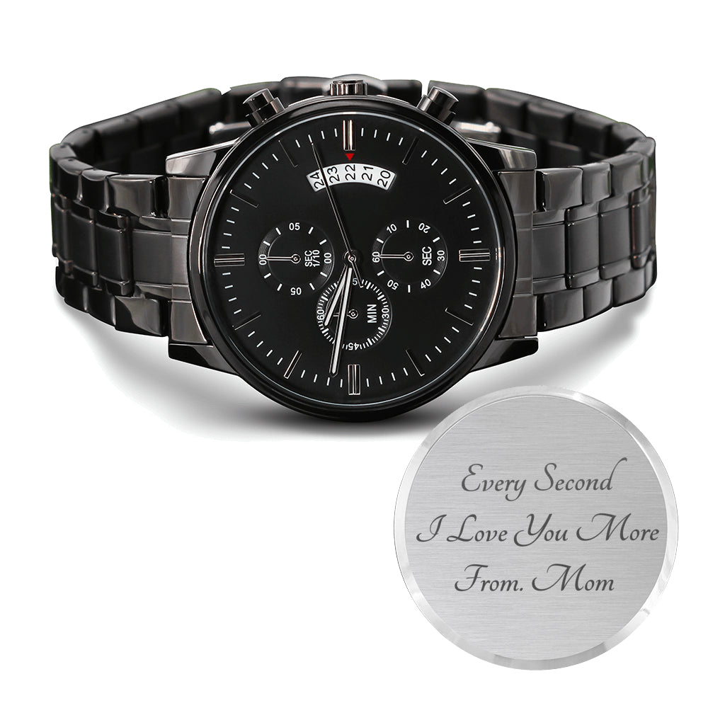 Gift for Son from Mom, Engraved Watch for Men
