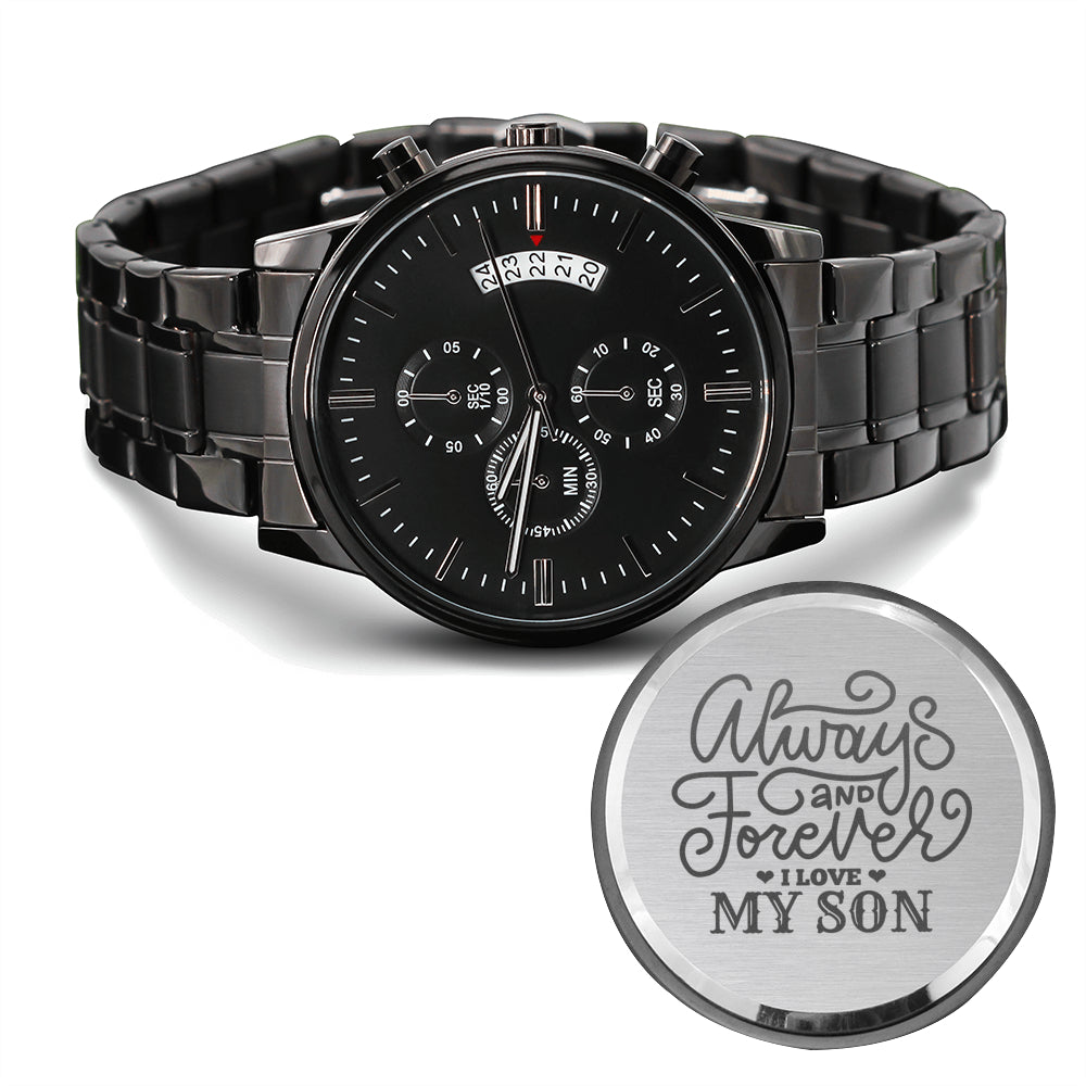 Engraved Watch Gift for Son, Father’s Day gift for Son, Birthday Gift for Son, Cool Father's Day Gift for Son