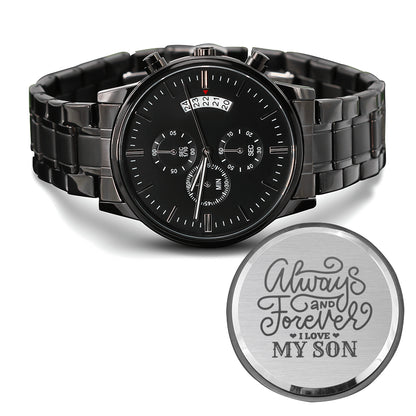 Engraved Watch Gift for Son, Father’s Day gift for Son, Birthday Gift for Son, Cool Father's Day Gift for Son