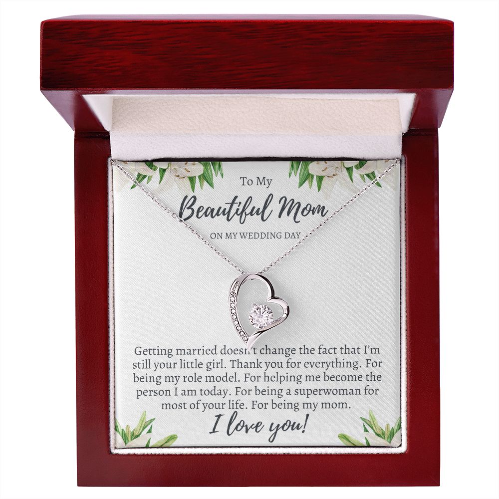 Bride to Mom Wedding Gift - Forever Love Necklace