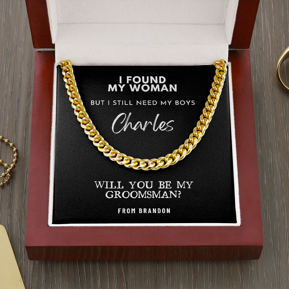 Groomsman Proposal Necklace