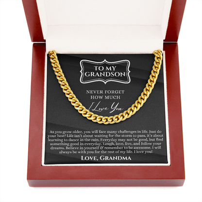 TO MY GRANDSON
