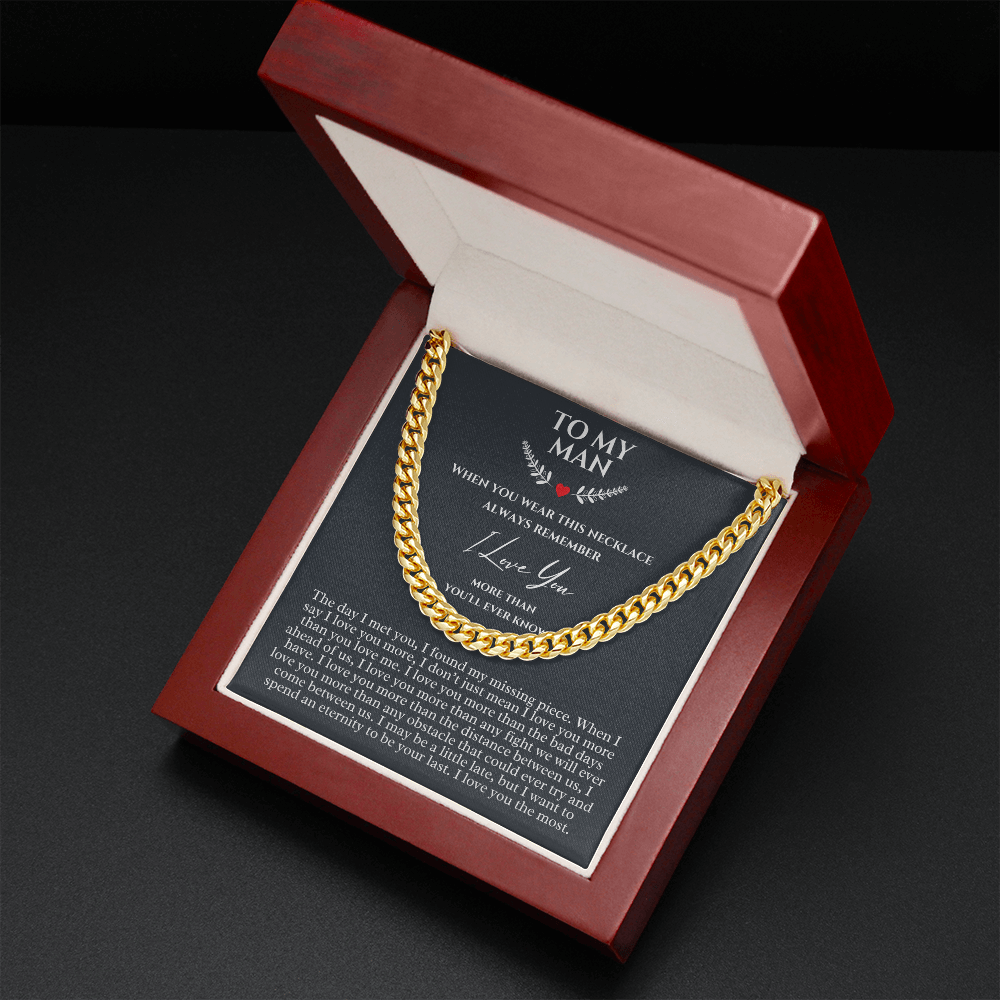 Romantic Christmas Gifts for him, Birthday Gift for him, Christmas Gift for Boyfriend, Best Gift for him, Meaningful Gift, Necklace Gift