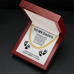 From a bump to daddy, Dad Necklace, New Daddy Gift, Daddy to be Gift, To My Daddy from a bump