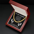 From a bump to daddy, Dad Necklace, New Daddy Gift, Daddy to be Gift, To My Daddy from a bump