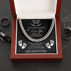 From a bump to daddy, Dad Necklace, New Daddy Gift, Daddy to be Gift, To My Daddy from a bump, Father's Day Gift, New Dad Christmas Gift