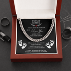 From a bump to daddy, Dad Necklace, New Daddy Gift, Daddy to be Gift, To My Daddy from a bump, Father&#39;s Day Gift, New Dad Christmas Gift