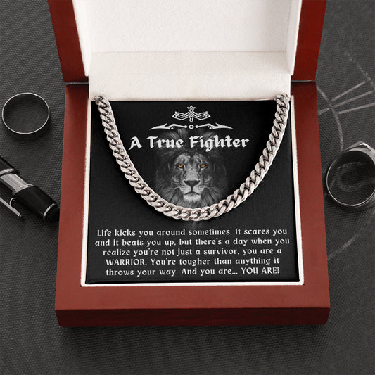 Cancer Survivor Gift for Men, Cancer Fighter Gift, Encouragement Gift for Men, Warrior Gift for Men, Necklace